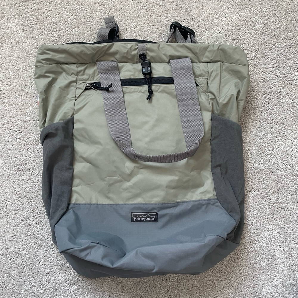 Patagonia Terravia Green and Gray Backpack